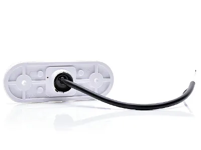 WAS Lampa Obrysowa LED Biała 12-24V z Odblaskiem - Montaż Poziomy/Pionowy ECE - Zdjęcie 2