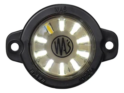 WAS Lampa obrysowa LED biała okrągła 12-24V ø 60.5mm - Dalekosiezne.pl