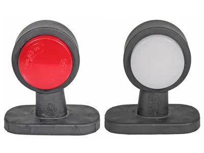 WAS Lampa Obrysowa Boczna LED 12-24V Efekt NEON Biało-Czerwona - Dalekosiezne.pl