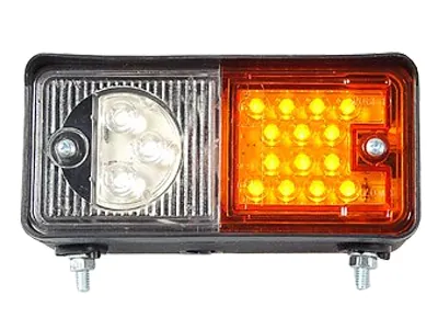 WAS Lampa przednia LED pozycyjna z kierunkowskazem 12-24V prawa 150mm - Dalekosiezne.pl