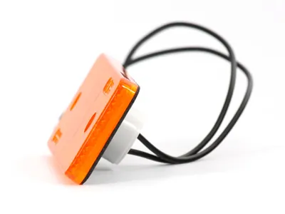 WAS Lampa Obrysowa LED Pomarańczowa 12-24V 116x46mm Homologacja ECE - Zdjęcie 2