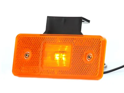 WAS Lampa Obrysowa Boczna LED Pomarańczowa 12-24V z Homologacją ECE - Dalekosiezne.pl