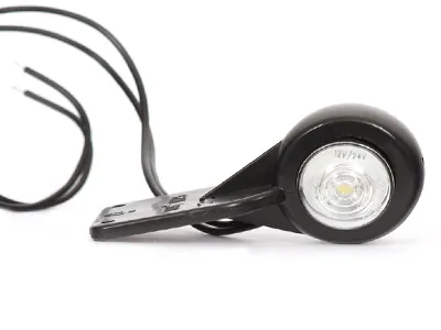 WAS Lampa obrysowa LED boczna 12-24V biało-czerwona 99.5mm z homologacją ECE - Zdjęcie 2