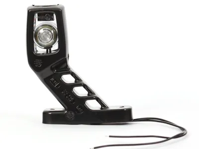WAS Lampa Obrysowa Boczna LED Prawa 12-24V z Ramieniem Gumowym ECE - Zdjęcie 3