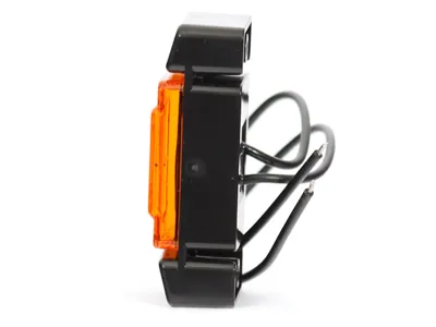 WAS Lampa obrysowa boczna LED bursztynowa 12-24V IP66/68 ECE - Zdjęcie 2