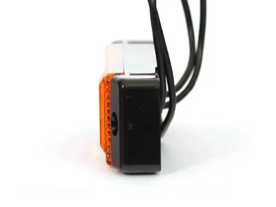 WAS Lampa Obrysowa Boczna LED Pomarańczowa 12-24V ECE IP66/68 130mm - Zdjęcie 2