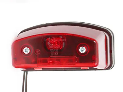 WAS Lampa LED Oświetlenia Tablicy Rejestracyjnej 12-24V Czerwona z Funkcją Światła Pozycyjnego - Zdjęcie 2