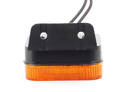 WAS Lampa Obrysowa LED Bursztynowa 12-24V z Uchwytem 90° IP66/68 ECE - Zdjęcie 2