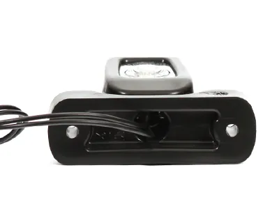 WAS Lampa Obrysowa Boczna LED 12-24V Biało-Czerwona z Elastycznym Ramieniem ECE - Zdjęcie 2