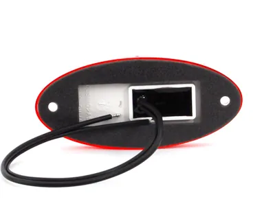 WAS Lampa obrysowa boczna LED czerwona 12-24V z homologacją ECE IP66/68 - Zdjęcie 3