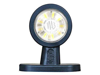 WAS Lampa obrysowa boczna LED 12-24V biało-czerwona z homologacją ECE - Zdjęcie 2