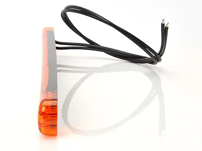WAS Lampa obrysowa boczna LED bursztynowa 12-24V ultra cienka 10.4mm ECE - Zdjęcie 3
