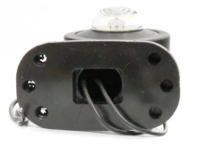 WAS Lampa Obrysowa Boczna LED 12-24V Biało-Czerwona z Gumowym Ramieniem 135mm - Zdjęcie 3