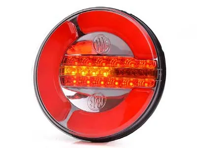 WAS Neonowa Lampa Tylna LED 12-24V Dynamiczny Kierunkowskaz ø142mm - Dalekosiezne.pl