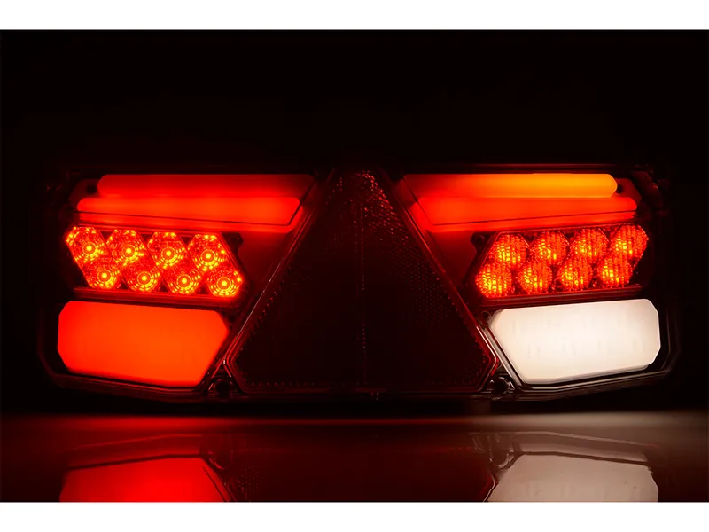 WAS Lampa tylna LED do przyczep 12-24V z dynamicznym kierunkowskazem 350mm - Zdjęcie 4