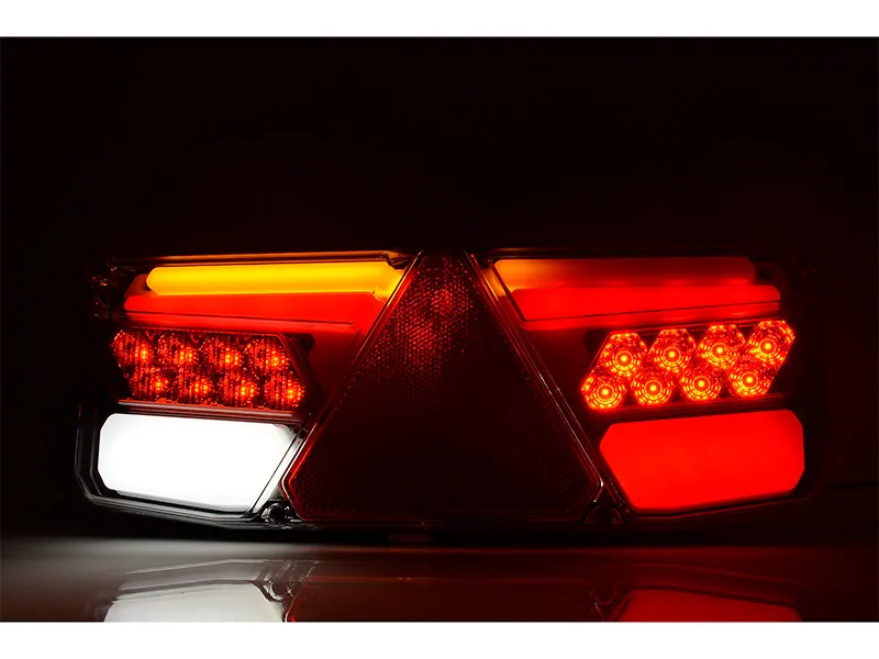 WAS 1606-27895 Lampa tylna LED 350mm do przyczep 12-24V z dynamicznym kierunkowskazem - Zdjęcie 4