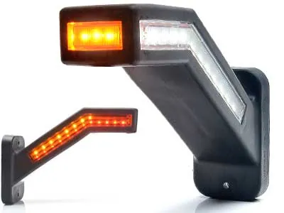 WAS Lampa obrysowa LED prawa z funkcją hamowania 12/24V - Zdjęcie 2