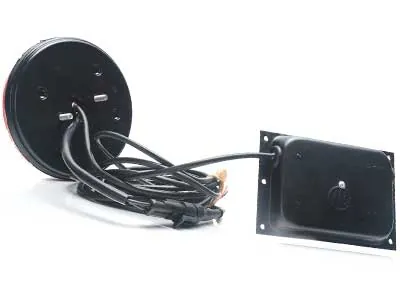 WAS Neonowa Lampa Tylna LED 24V ø142mm z Dynamicznym Kierunkowskazem - Zdjęcie 2