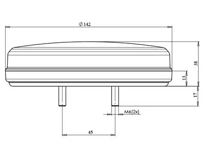 WAS Neonowa Lampa Tylna LED 24V Ø142mm z Dynamicznym Kierunkowskazem - Zdjęcie 3