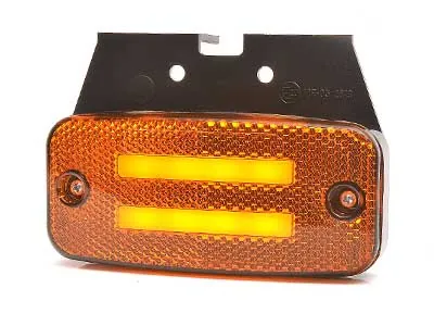 WAS Lampa Obrysowa LED z Kierunkowskazem Bursztynowa 12-24V Efekt Neonowy - Zdjęcie 2