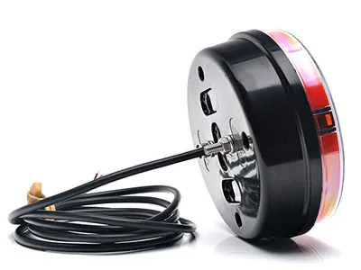 WAS Lampa tylna LED wielofunkcyjna 12-24V ø142mm - światła tylne, hamowania, kierunkowskazu, cofania i przeciwmgłowe - Zdjęcie 2