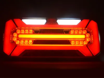 WAS Lampa LED tylna multifunkcyjna 12-24V 306mm lewa do przyczep - Zdjęcie 4