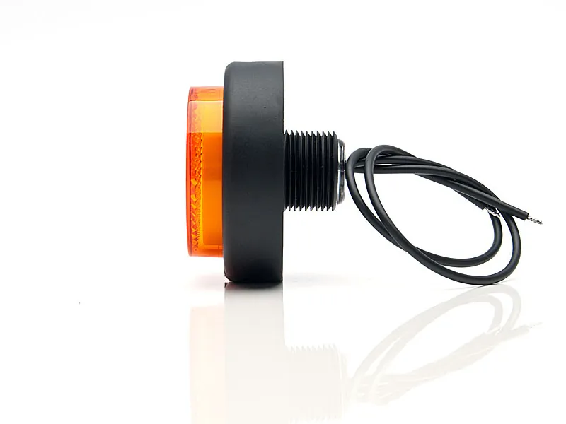 WAS Boczna Lampa Obrysowa LED 12-24V ø60mm 3 LED IP66/68 - Zdjęcie 2