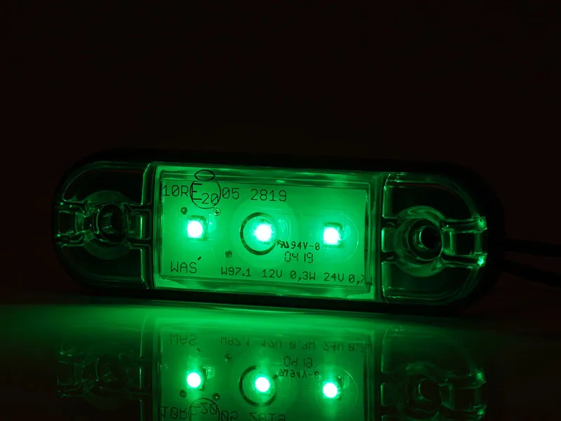 WAS Lampa Pozycyjna LED 12-24V 3 LED 23.9lm Montaż Powierzchniowy - Zdjęcie 2