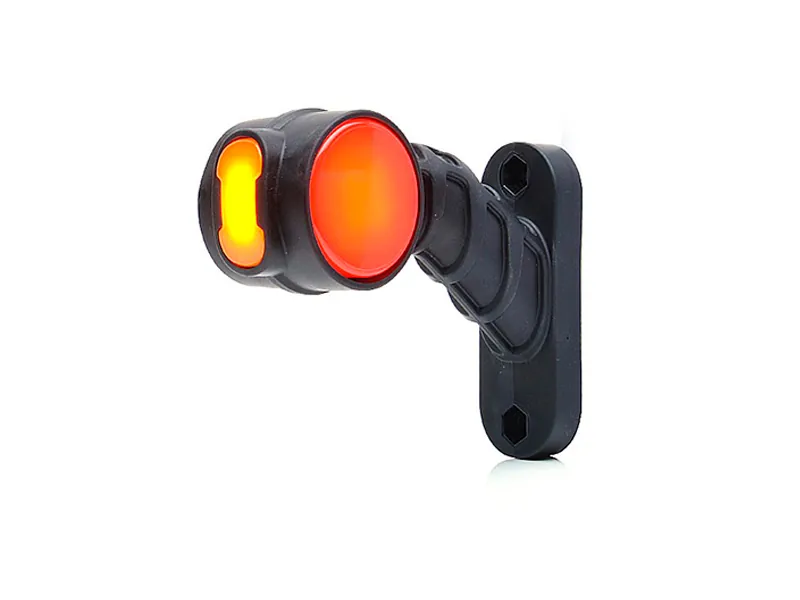 WAS Lampa Obrysowa Boczna LED 12/24V Lewa Strona 54x134mm IP66/68 - Dalekosiezne.pl