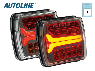 AUTOLINE Lampa Tylna LED 12-24V Lewa z Dynamicznym Kierunkowskazem - Dalekosiezne.pl