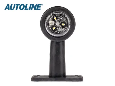 AUTOLINE Lampa obrysowa boczna LED 12-24V z gumowym ramieniem biało-czerwona homologowana - Zdjęcie 3