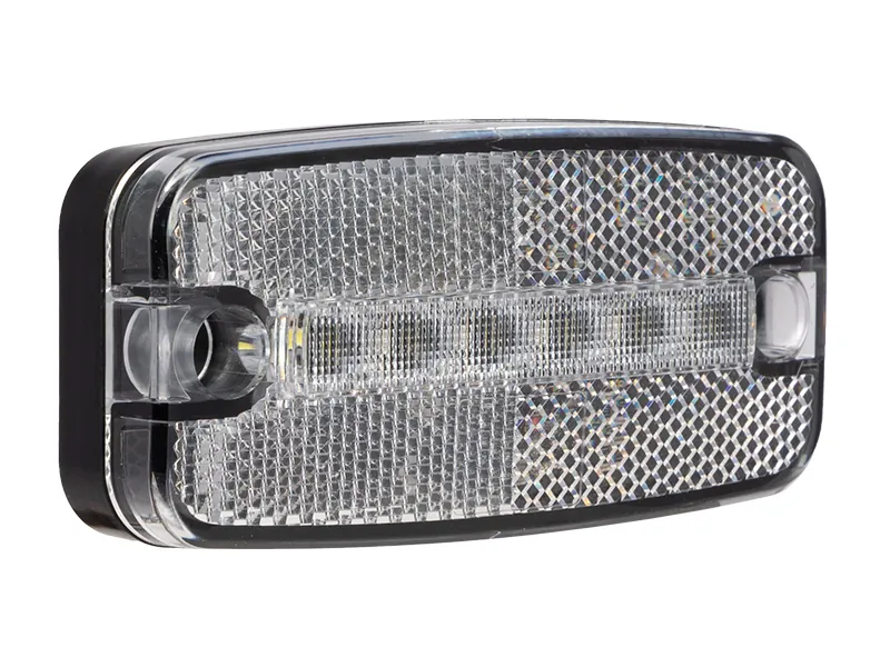 TRUCKVISION Lampa Obrysowa Boczna LED Biała 12-24V 6 LED 111mm - Zdjęcie 2