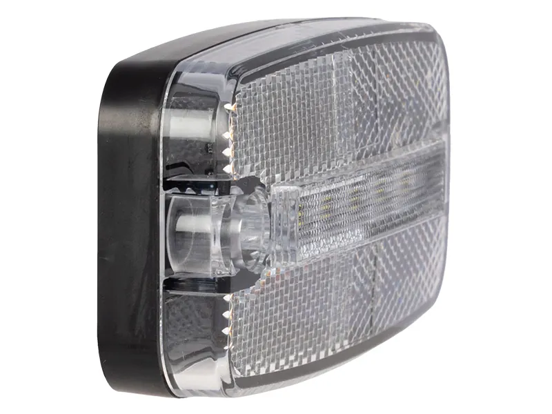 TRUCKVISION Lampa Obrysowa Boczna LED Biała 12-24V 6 LED 111mm - Zdjęcie 3
