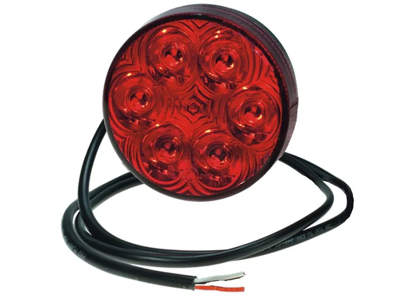 Tylna lampa przeciwmgielna LED 12-24V 6 diod ø63mm IP6K9K ADR ECE - Zdjęcie 2