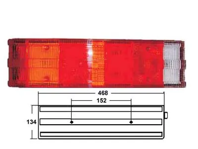 Dodatkowa osłona szklana do lamp tylnych 468x134mm - Extra glass cover - Dalekosiezne.pl