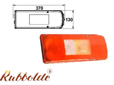 Dodatkowa szklana osłona do lamp tylnych 370x130mm - Dalekosiezne.pl