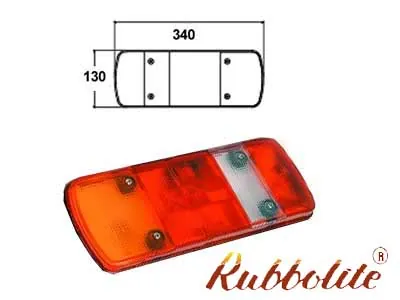 Dodatkowa osłona szklana 340x130mm do lamp tylnych samochodowych - Dalekosiezne.pl