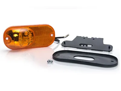 WAS Lampa Pozycyjna Boczna Multifunkcyjna LED 12-24V żółta ECE CAT.6 - Zdjęcie 2