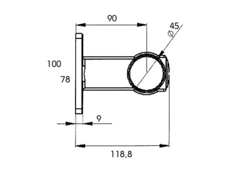 PROPLAST Lampa Obrysowa Boczna LED 12-24V z Elastycznym Ramieniem - Biała/Czerwona/Pomarańczowa ADR - Zdjęcie 3