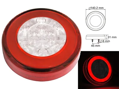 AUTOLINE Neonowa Lampa Tylna LED 140mm 12-24V 4-pin Efekt Neonowy - Dalekosiezne.pl