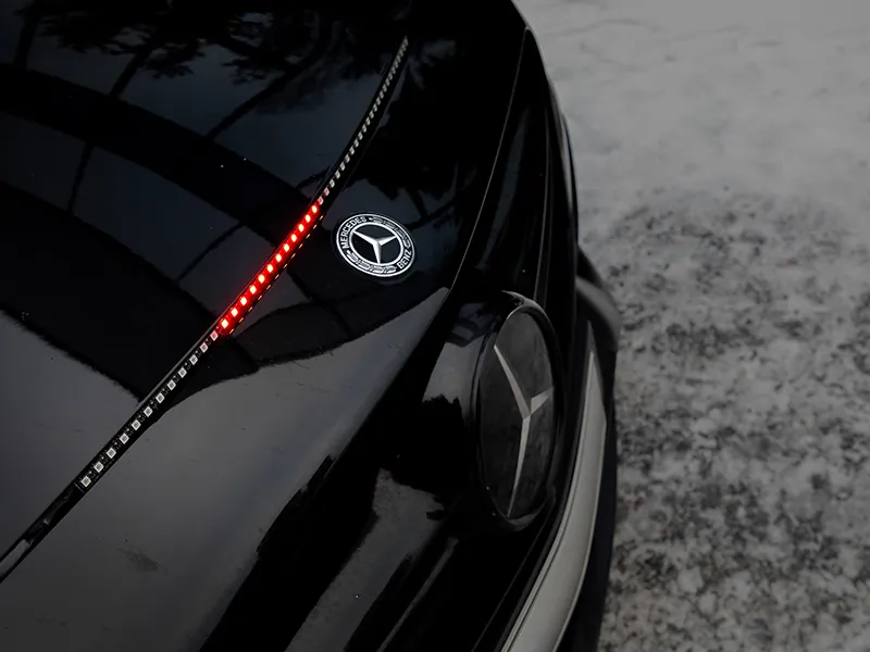 Night Rider Tuning Light - Czerwona Listwa LED 60cm 12V - Zdjęcie 3