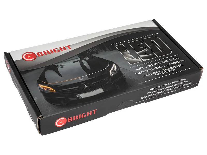 Listwa LED na Maskę 180cm Biała/Pomarańczowa 11-15V - Tuning Oświetleniowy - Zdjęcie 6