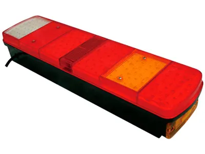 Lampa tylna LED 7-komorowa 24V Scania 514mm lewa z oświetleniem tablicy - Zdjęcie 2