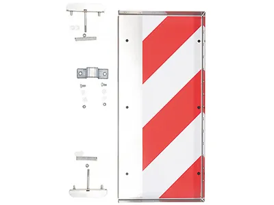 Akcesoria montażowe do oznakowania pojazdów ponadgabarytowych - tył lewy 250x530mm - Dalekosiezne.pl