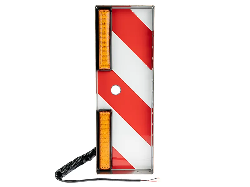 Lampa LED oświetlenia ponadgabarytowego prawa bursztynowa 525x180mm 12-28V - Dalekosiezne.pl