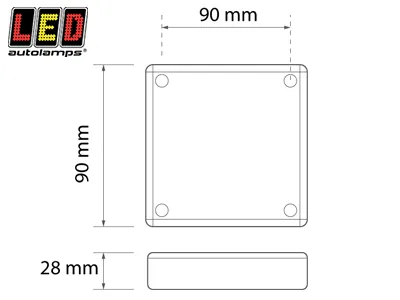 Lampa Cofania LED do Pojazdów - SKU 1614-280WM - Zdjęcie 2