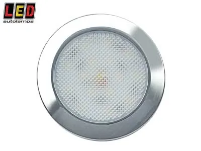 LED AUTOLAMPS Lampa Wewnętrzna LED 12V 180lm Chrom ø76mm - Dalekosiezne.pl