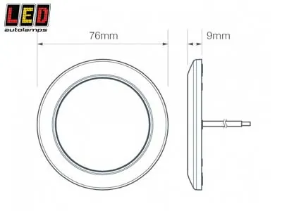 LED AUTOLAMPS Lampa Wewnętrzna LED 12V 180lm 15 Diod Biała Zimna 6500K - Zdjęcie 2