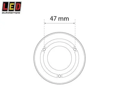 LED AUTOLAMPS Lampa Sufitowa LED Wnętrza 12V 70lm Ciepła Biel z Podświetlanym Przyciskiem - Zdjęcie 3
