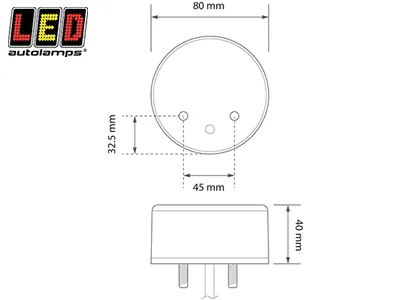 LED AUTOLAMPS Lampa Przednia Pozycyjno-Kierunkowskaz 12V ø80mm 34 LED - Zdjęcie 2